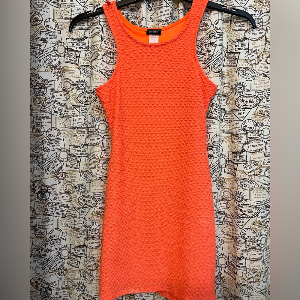 Poetry Women's Vibrant Coral Mini Dress